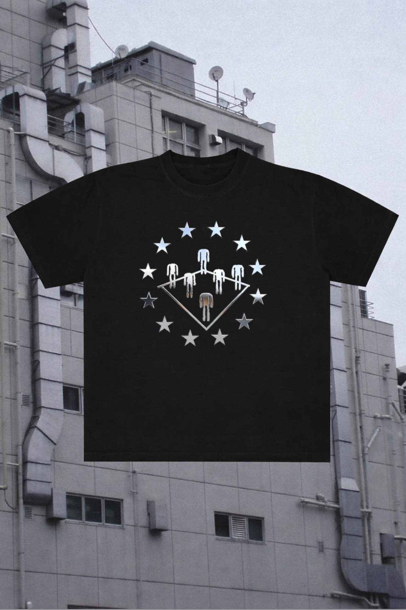 WAGMI STARS TEE BLACK